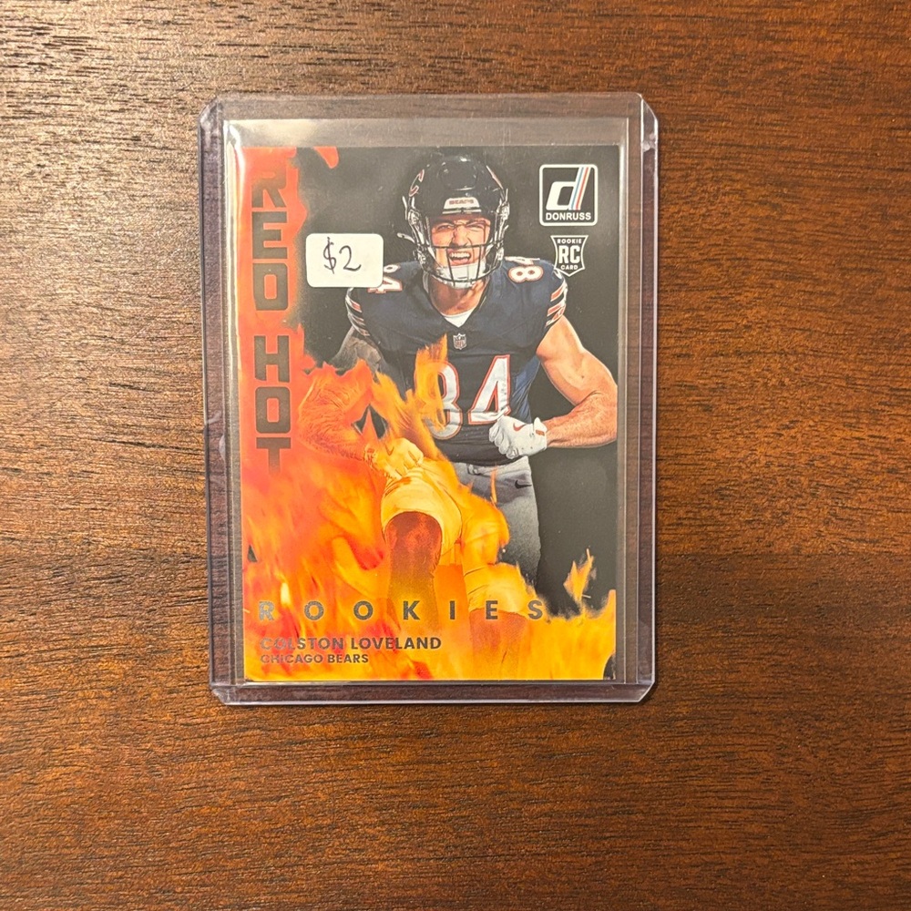 Colston Loveland 2025 Donruss Red Hot Rookies Rookie Card #RHR-CLV